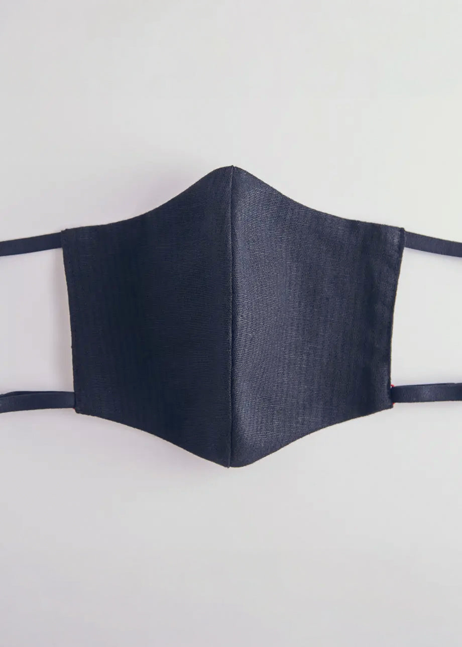 Kapuki Silk MASK “Stripe Black”: Mask | Bamboo Cloth