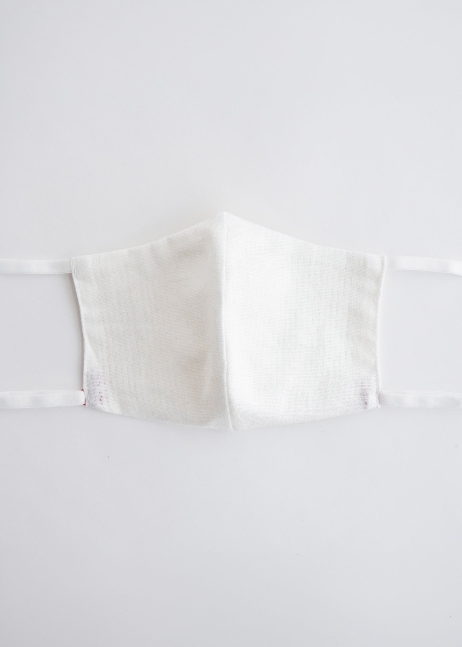 Kapuki Silk MASK "Striped White" Bamboo Cloth: Mask | Silk