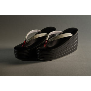 Zori Kocho Kanda [five-tiered sandals] genuine leather x enamel