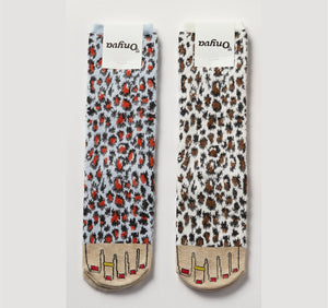 Socks Onyva "Leopard Wool Pedicure Socks"