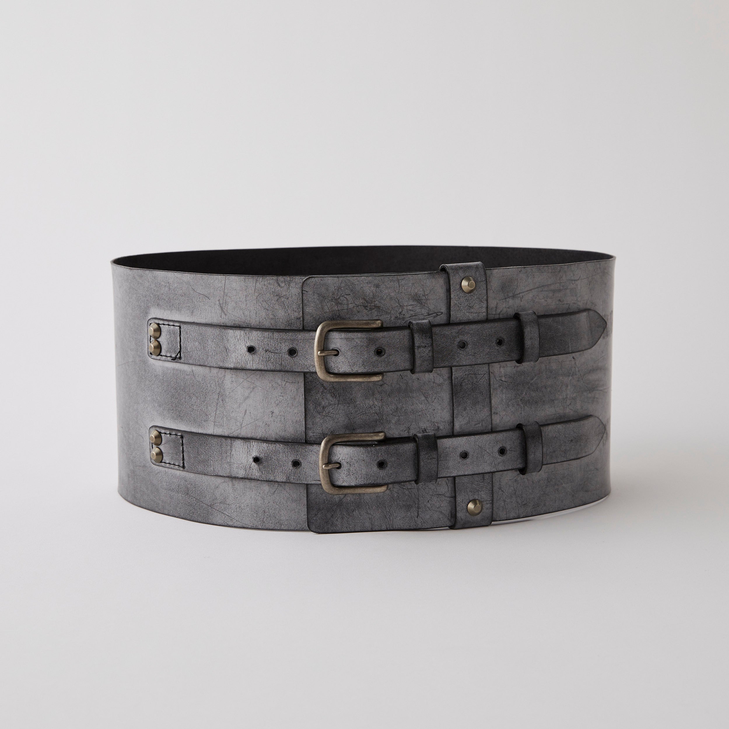 Obi belt "Aging leather natural"