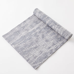 Yukata sheeting silk [Itajime silk dyeing] Gray