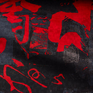 Yukata Hondaya Genbei "Beware of People" Black