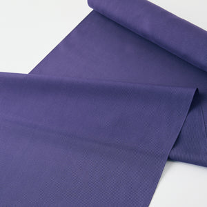 Kimono Masuya Gihei Summer Oshima pure silk “faint stripes” eggplant navy blue *Limited to one