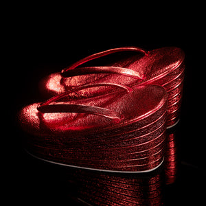 Sandals KAPUKI [Seven-tiered sandals] Red