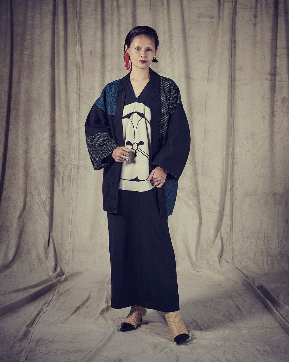 Sashiko HAORI: Denim kimono | Haori
