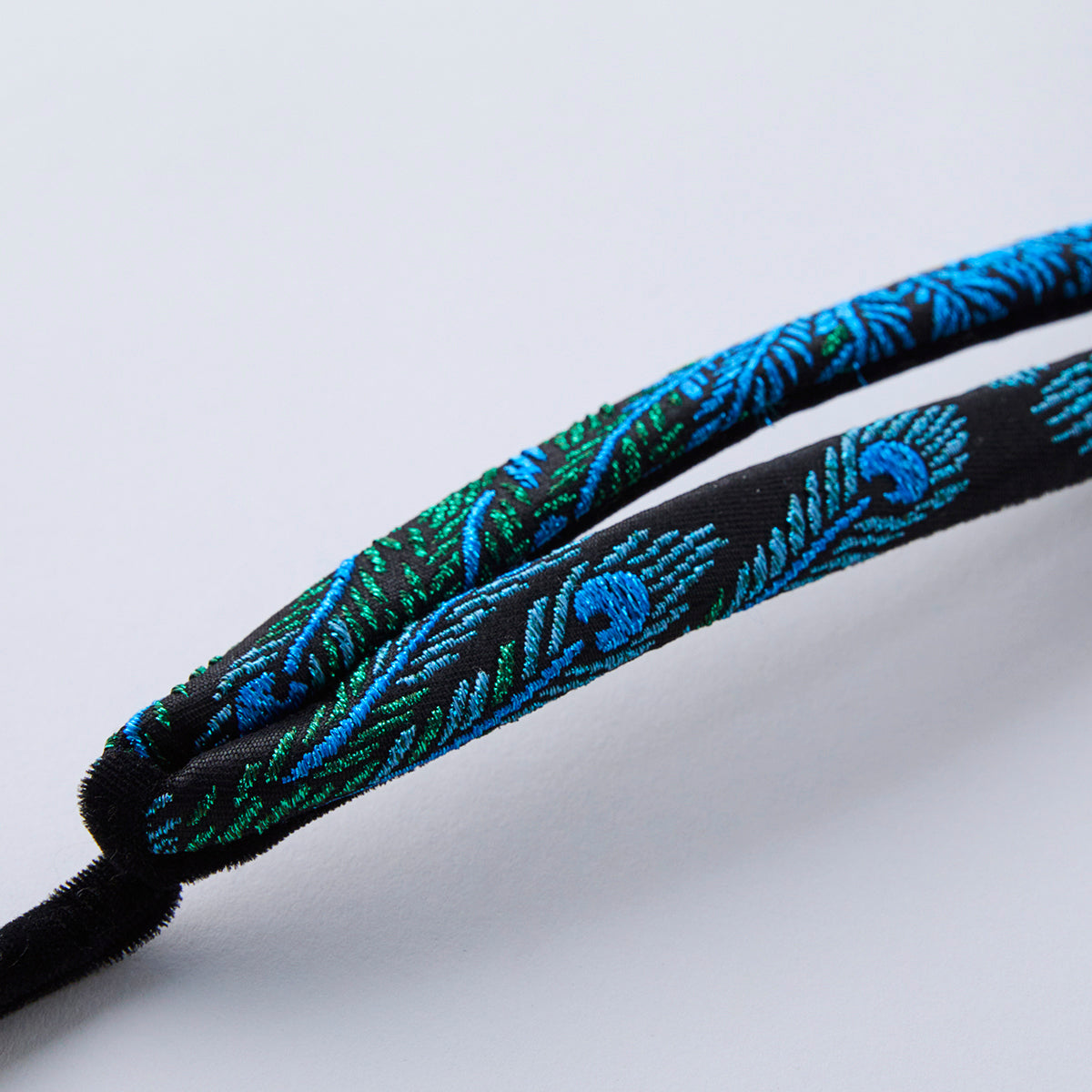 Strap KAPUKI Original "Blue Peacock" Silk Nishijin Woven
