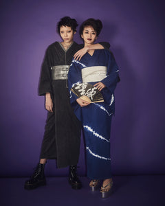Denim Kimono Tie Dye Ladies Indigo