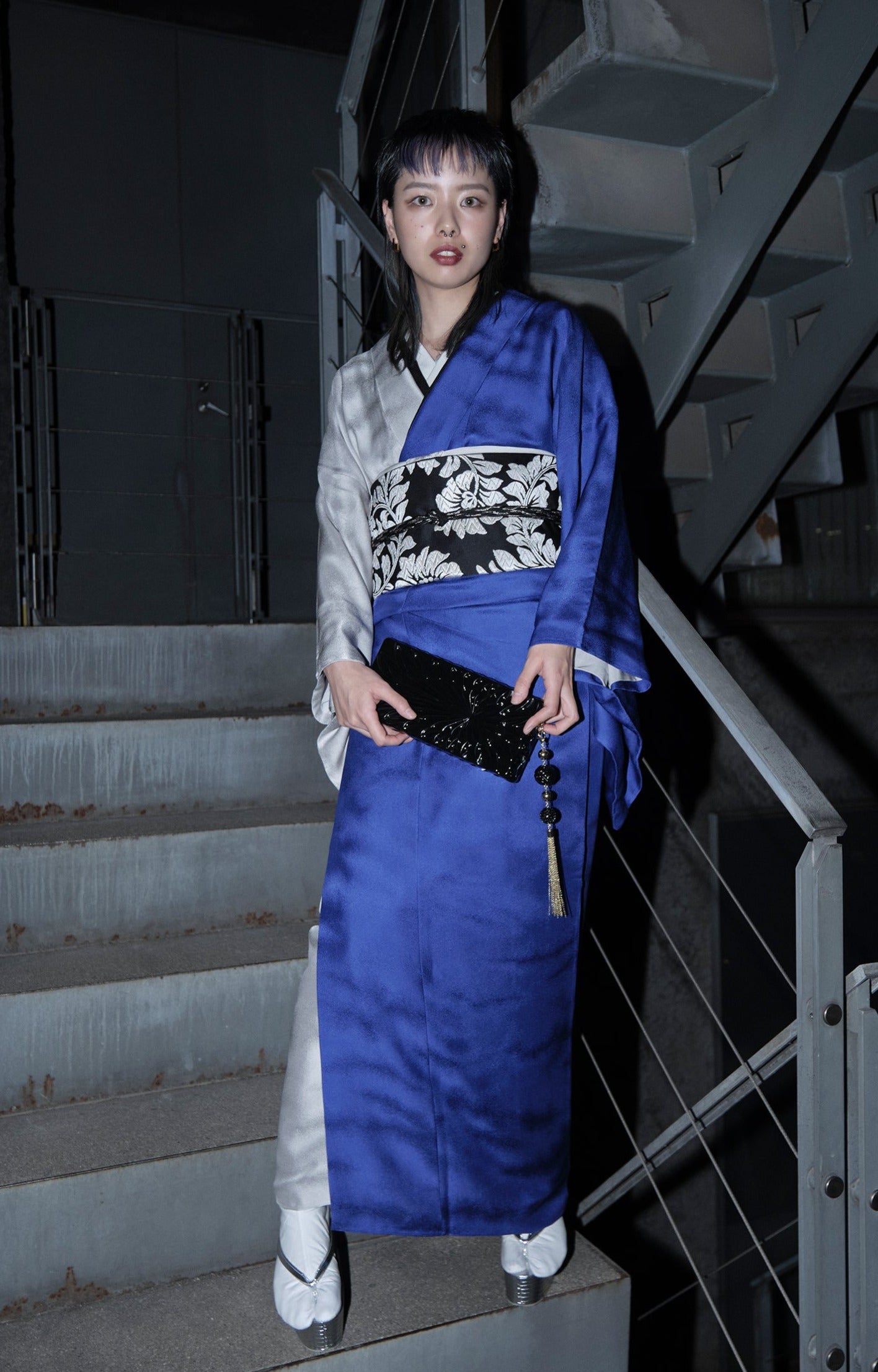 Kimono plain color lining "Muragumo one-person change"