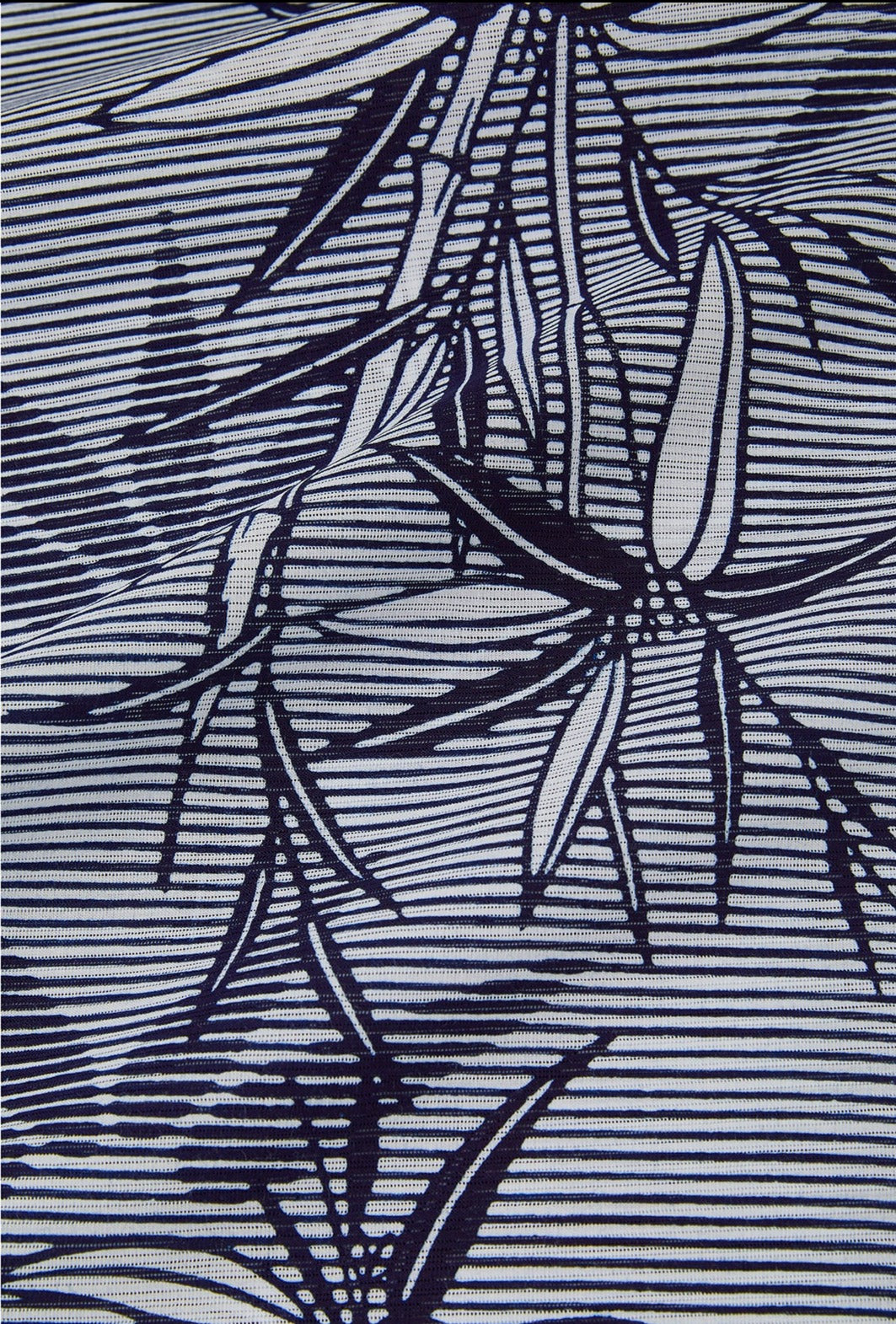 Yukata sheeting silk [horizontal stripes and bamboo grass]