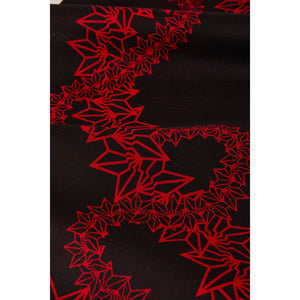 Yukata BAKIBAKI×KAPUKI [BAKI Pattern] Black Red