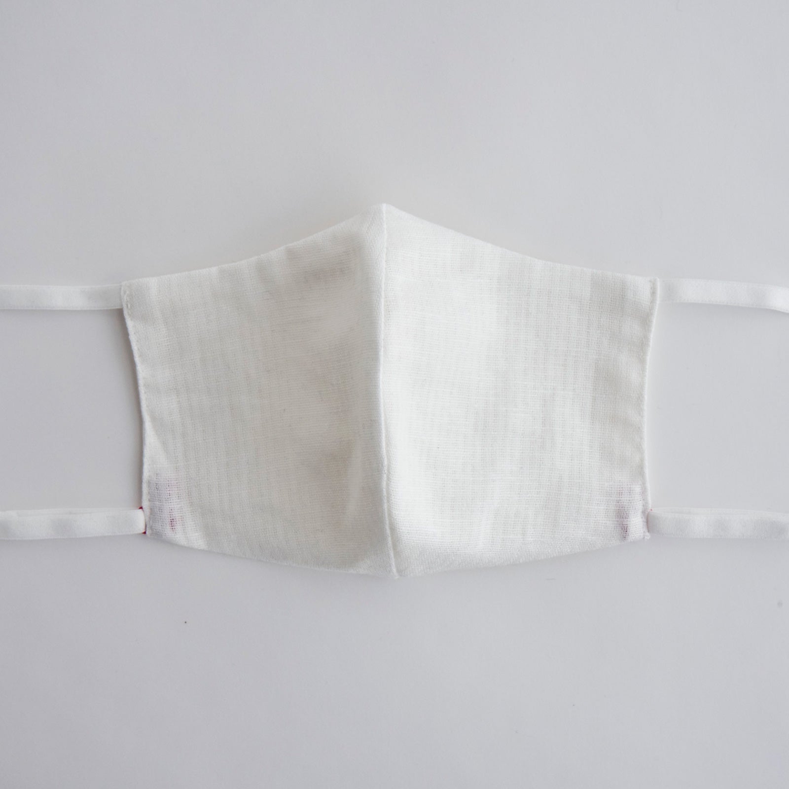 Kapuki Silk MASK "Striped White" Bamboo Cloth: Mask | Silk